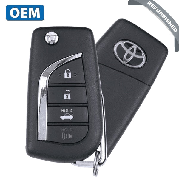 2020-2021 Toyota Corolla / 4-Button Flip Key / PN: 89070-06791 / HYQ12BFB / H Chip (OEM) - UHS Hardware