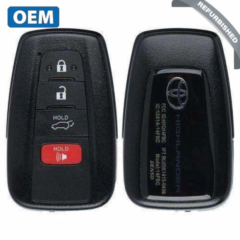 2020-2020 Toyota Highlander / 4-Button Smart Key / PN: 8990H-0E020 / HYQ14FBC / Board 0351 (OEM Refurb) - UHS Hardware