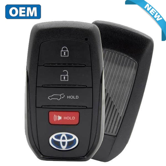 2021-2021 Toyota Venza / 4-Button Smart Key / PN: 8990H-48050 / HYQ14FBX (Blue Hybrid Logo) (OEM) - UHS Hardware