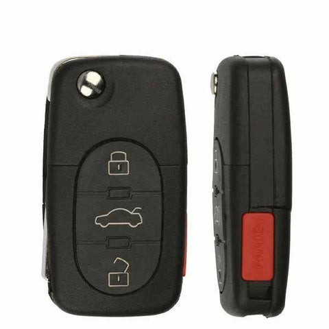 1997-2006 Audi / 4-Button Flip Key / MYT8Z0837231 (RK-AU-231) - UHS Hardware