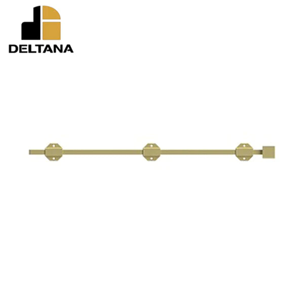 Deltana - 24" Modern Surface Bolt - Heavy Duty - Solid Brass - Optional Finish