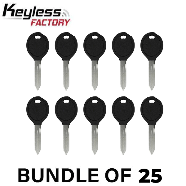 Y160 / Y164 Chrysler Transponder Key SHELL (No Chip) (AFTERMARKET) (BUNDLE OF 25) - UHS Hardware
