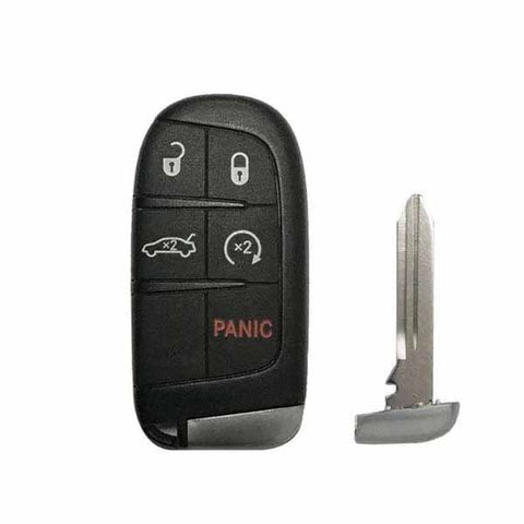 2011-2019 Dodge Chrysler Jeep  / 5-Button Smart Key SHELL for M3N-40821302 (SKS-CHY-1446-5) - UHS Hardware