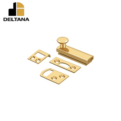 Deltana - 2" Surface Bolt - Concealed Screw - Heavy Duty - Optional Finish