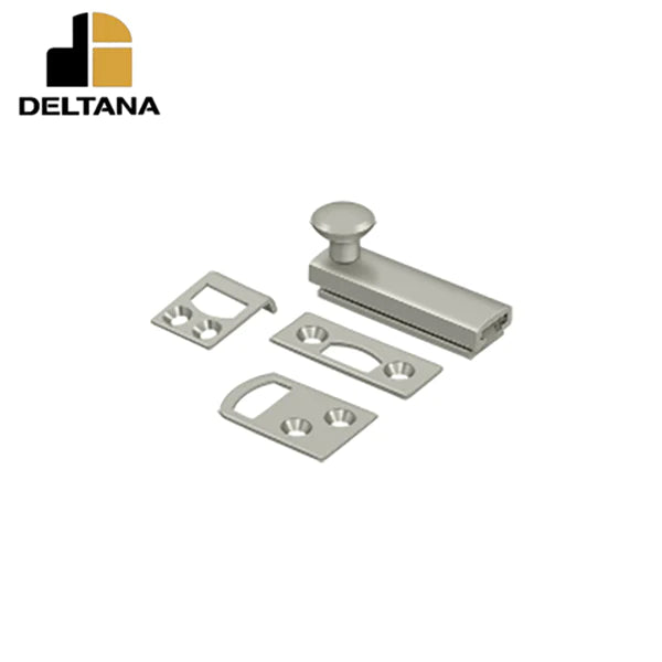 Deltana - 2" Surface Bolt - Concealed Screw - Heavy Duty - Optional Finish