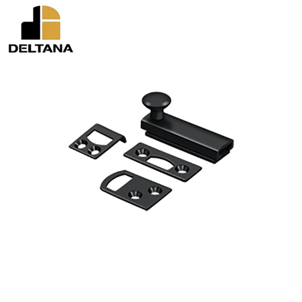 Deltana - 2" Surface Bolt - Concealed Screw - Heavy Duty - Optional Finish