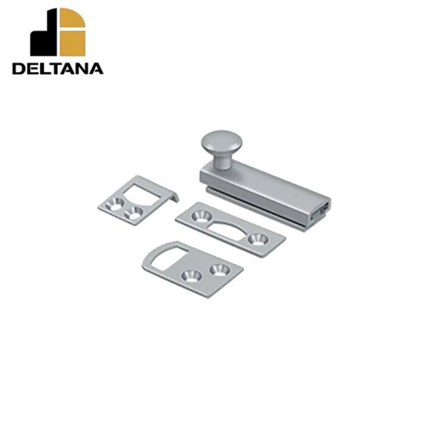 Deltana - 2" Surface Bolt - Concealed Screw - Heavy Duty - Optional Finish