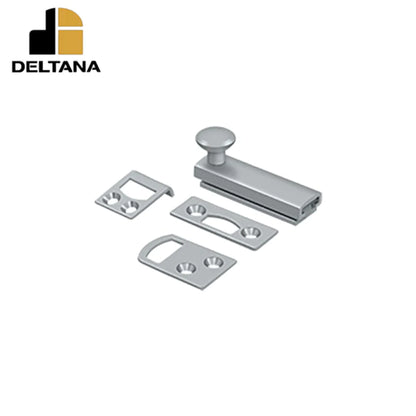 Deltana - 2" Surface Bolt - Concealed Screw - Heavy Duty - Optional Finish