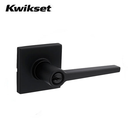 Kwikset - SL6002DAL - Daylon Lever Set - Square Rose - 514 - Satin Black Finish - Entry - Grade 3 - UHS Hardware