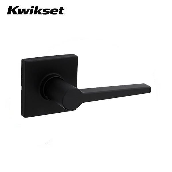 Kwikset - SL1000DAL - Daylon Lever Set - Square Rose - 514 - Satin Black Finish - Passage - Grade 3 - UHS Hardware