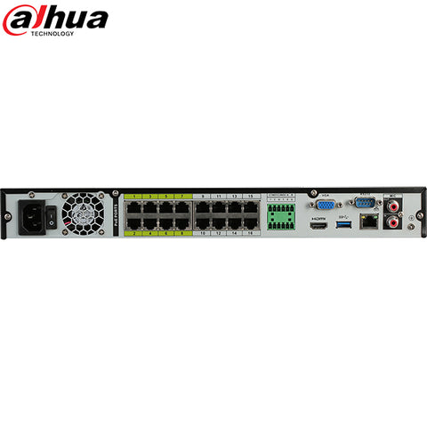 Dahua / 16-Channel / 4K / 8MP / ePoE NVR / 2 SATA / 4TB HDD / DH-N52B3P4 - UHS Hardware