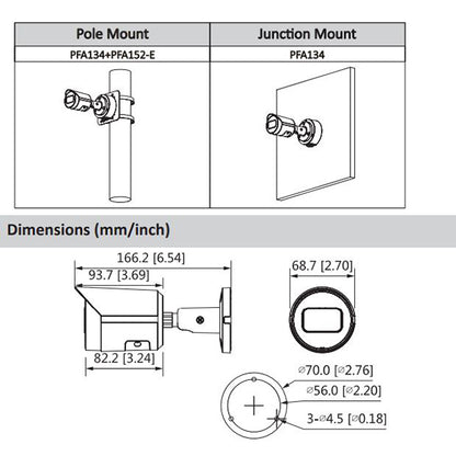 Dahua / IP Camera / 4MP Bullet / 2.8 mm Fixed Lens / WDR / IP67 / Starlight  / 5 Year Warranty / DH-N42BD32 - UHS Hardware