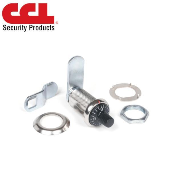CCL CK2113 / Rotary Combination Cam Lock / 5/8" / Silver - Keyed Alike - UHS Hardware