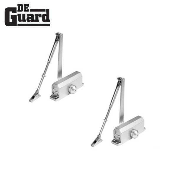 2x Hydraulic Door Closer / w/ P.A Bracket /  Grade 1 - Satin Nickel - Size 3 (BUNDLE OF 2) (2 For 1) - UHS Hardware