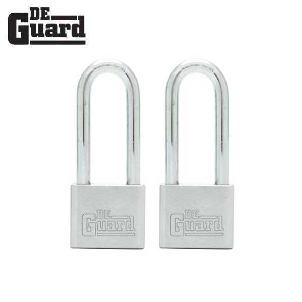 2x Premium - Nickel Plated Padlock - SC1 Keyway - Long Shackle 2 1/8" - Keyed Alike #1 (BUNDLE OF 2) (2 For 1) - UHS Hardware