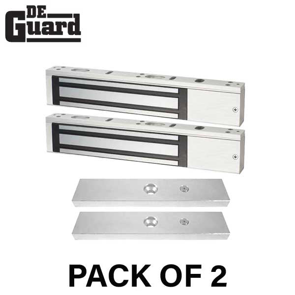 2 x UL Listed Single Door Maglocks - 600 lb Holding Force - Bond Sensor - Grade 1 (Bundle of 2) - UHS Hardware
