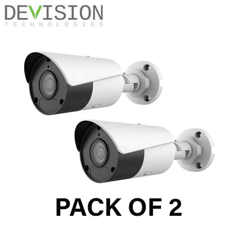 2 x Devision / IP / 4MP / Mini Bullet Camera / Fixed / 4mm Lens / Outdoor / WDR / IP67 / 50m IR / Built-in Mic / DV-A440-DWPS (2 for 1) - UHS Hardware