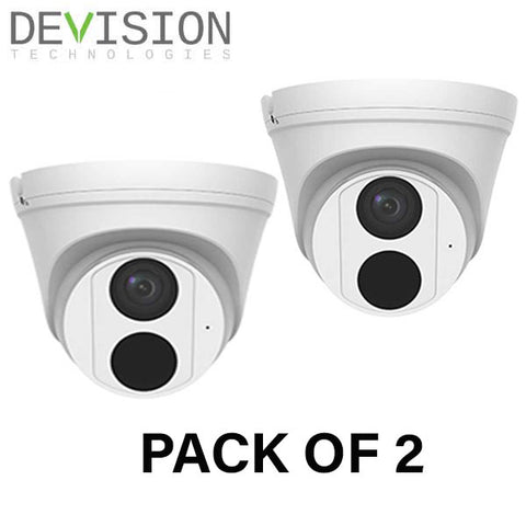 2 x Devision / IP / 2MP / Dome Camera / Fixed / 2.8mm Lens / Outdoor / WDR / IP67 / IK10 / 30m IR / DV-B228-DWPSI (2 for 1) - UHS Hardware
