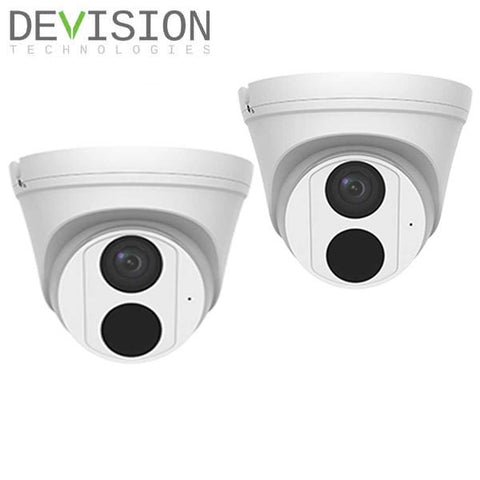 2 x Devision / IP / 2MP / Eyeball Camera / Fixed / 2.8mm Lens / WDR / IP67 / 256GB SD Card / DV-C228-DWPS (2 for 1) - UHS Hardware