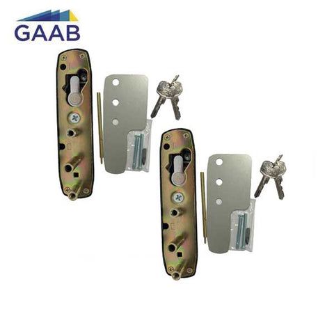 2 x GAAB - T800M14B - Lever Exit Trim - for GAAB Exit Devices - Clutched - Reversible -  Entry Function - Grey (2 for 1) - UHS Hardware