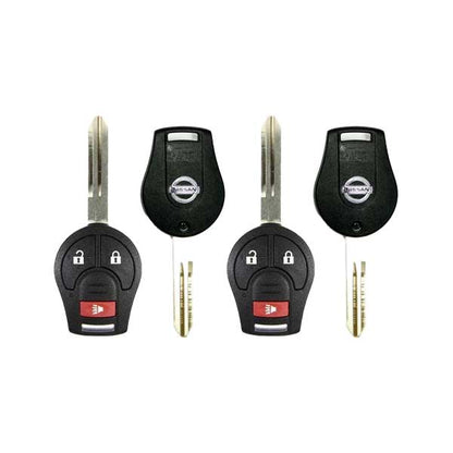 2 x 2003-2019 Nissan / 3-Button Remote Head Key / PN: H0561-C993A / CWTWB1U751 (OEM Refurb) (2 for 1) - UHS Hardware