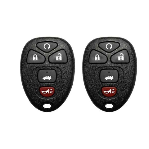 2 x 2004-2013 GM / 5-Button Keyless Entry Remote / PN: 22733524 / KOBGT04A  (AFTERMARKET) (2 For 1) - UHS Hardware