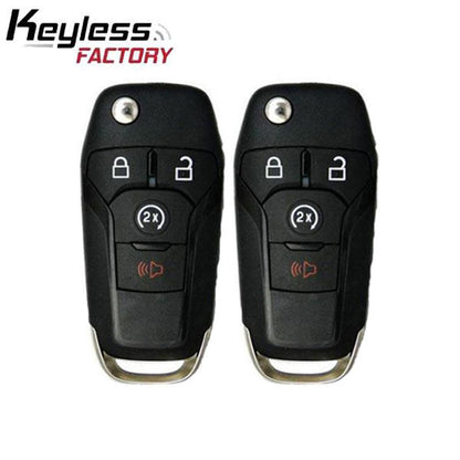 2 x 2015-2021 Ford F-Series Raptor Ranger / 4-Button Flip Key / 164-R8134 / N5F-A08TDA (AFTERMARKET) (2 for 1) - UHS Hardware