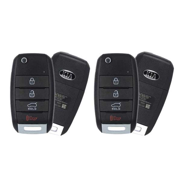 2 x 2015-2020 Kia Sorento / 4-Button Flip Key / PN: 95430-C5101 / OSLOKA-910T (UM) (OEM Refurb) (2 for 1) - UHS Hardware