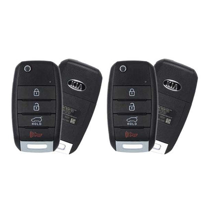 2 x 2015-2020 Kia Sorento / 4-Button Flip Key / PN: 95430-C5101 / OSLOKA-910T (UM) (OEM Refurb) (2 for 1) - UHS Hardware