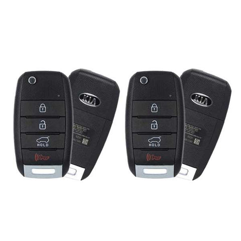 2 x 2015-2020 Kia Sorento / 4-Button Flip Key / PN: 95430-C5101 / OSLOKA-910T (UM) (OEM Refurb) (2 for 1) - UHS Hardware