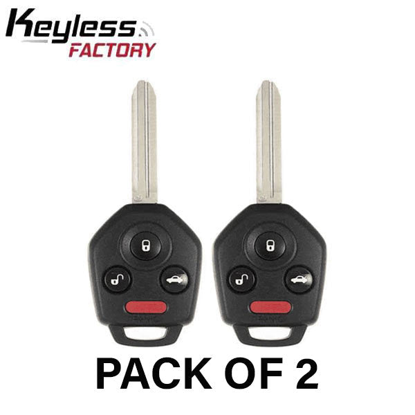 2 x 2012-2019 Subaru / 4-Button Remote Head Key / CWTWB1U811 / B110 / G Chip 80 Bit (AFTERMARKET) (2 for 1) - UHS Hardware