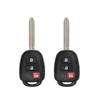 2 x 2013-2019 Toyota RAV4 Highlander / 3-Button Remote Head Key / GQ4-52T (H Chip) (AFTERMARKET) (2 for 1) - UHS Hardware