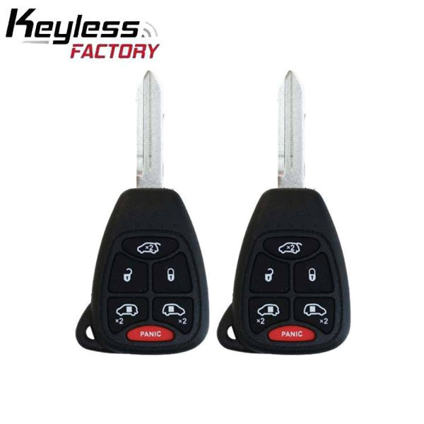 2 x 2004-2007 Dodge Chrysler / 6-Button Remote Head Key / M3N5WY72XX (AFTERMARKET) (2 for 1) - UHS Hardware