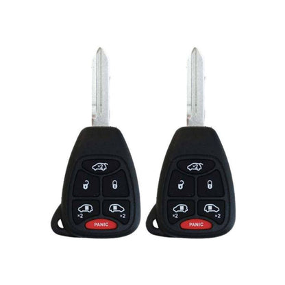 2 x 2004-2007 Dodge Chrysler / 6-Button Remote Head Key / M3N5WY72XX (AFTERMARKET) (2 for 1) - UHS Hardware