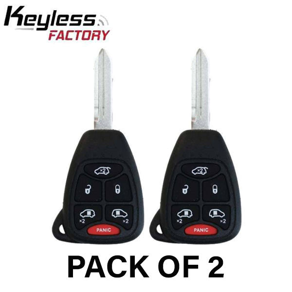 2 x 2004-2007 Dodge Chrysler / 6-Button Remote Head Key / M3N5WY72XX (AFTERMARKET) (2 for 1) - UHS Hardware