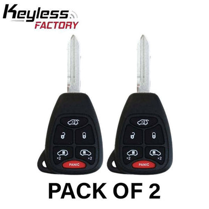 2 x 2004-2007 Dodge Chrysler / 6-Button Remote Head Key / M3N5WY72XX (AFTERMARKET) (2 for 1) - UHS Hardware