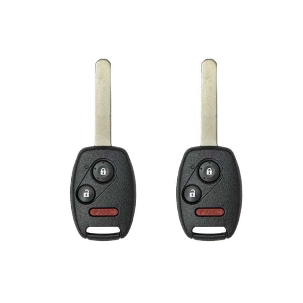 2x 2007-2015 Honda / 3-Button Remote Head Key / MLBHLIK-1T (AFTERMARKET) (2 For 1) - UHS Hardware