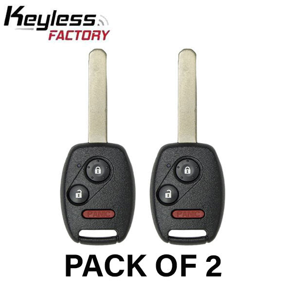 2 x Honda Pilot 2005-2008 / 3-Button Remote Head Key / CWTWB1U545 / (AFTERMARKET) (2 for 1) - UHS Hardware