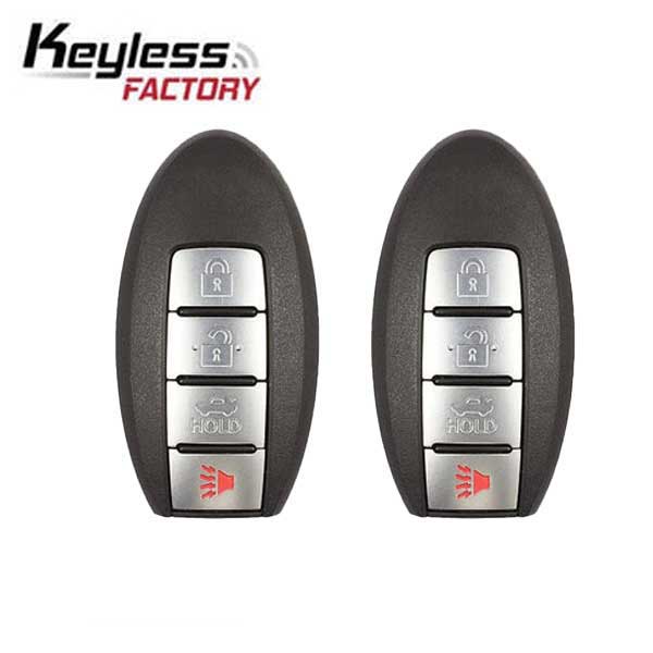 2x 2007-2012 Nissan Maxima / Sentra  / 4-Button Smart Key / PN: 285E3-EW81D / CWTWBU735 (AFTERMARKET) (2 For 1) - UHS Hardware