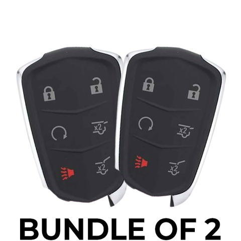 2 x 2015-2020 Cadillac Escalade / 6-Button Smart Key / HYQ2AB / 315 Mhz w/ Hatch (BUNDLE OF 2) - UHS Hardware
