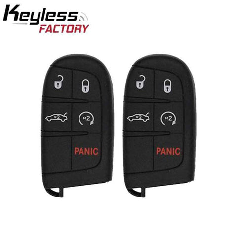2 x 2015-2021 Dodge Chrysler / 5-Button Smart Key / PN: 68394195 AA / M3M-40821302 (AFTERMARKET) (2 for 1) - UHS Hardware