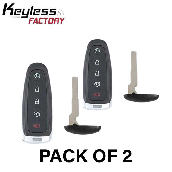 2 x 2013-2020 Ford / 5-Button Smart Key / PEPS / PN: 164-R7995 / M3N5WY8609 (AFTERMARKET) (2 for 1) - UHS Hardware