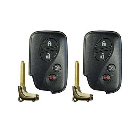 2x 2005-2008 Lexus / 4-Button Smart Key / PN: 89904-30270 / HYQ14AAB (0140 Board) (AFTERMARKET) (BUNDLE OF 2) (2 For 1) - UHS Hardware