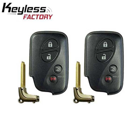 2x 2005-2008 Lexus / 4-Button Smart Key / PN: 89904-30270 / HYQ14AAB (0140 Board) (AFTERMARKET) (BUNDLE OF 2) (2 For 1) - UHS Hardware