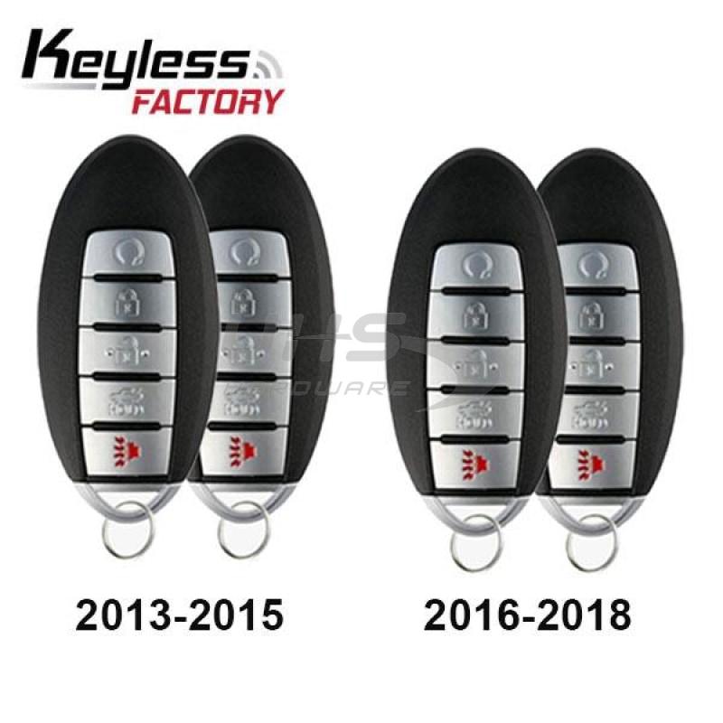 2013-2018 Nissan Infiniti / 5-Button Smart Key / KR5S180144014 (Bundle of 4) - UHS Hardware
