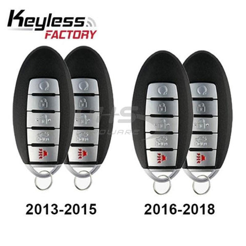 2013-2018 Nissan Infiniti / 5-Button Smart Key / KR5S180144014 (Bundle of 4) - UHS Hardware