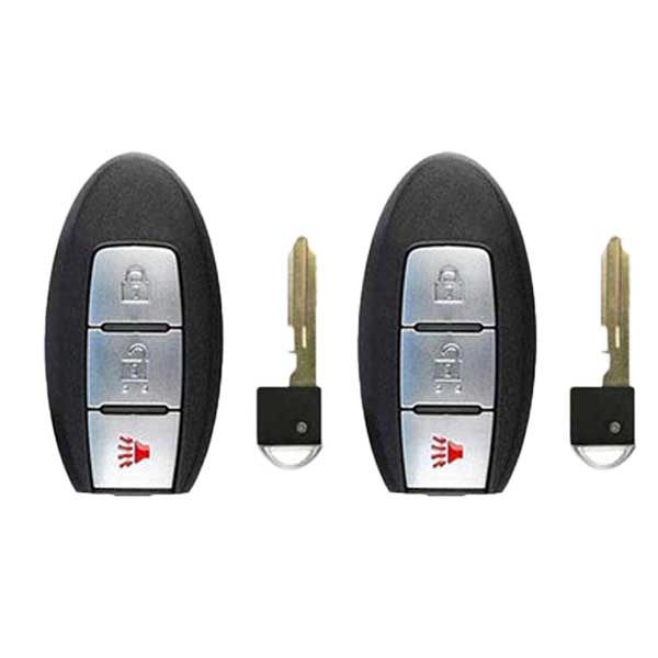2x 2011-2018 Nissan / 3-Button Smart Key / PN: 285E3-1KM0D / CWTWB1U808 (AFTERMARKET) (2 For 1) - UHS Hardware