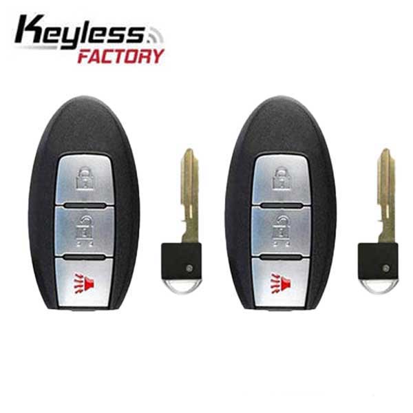 2x 2011-2018 Nissan / 3-Button Smart Key / PN: 285E3-1KM0D / CWTWB1U808 (AFTERMARKET) (2 For 1) - UHS Hardware