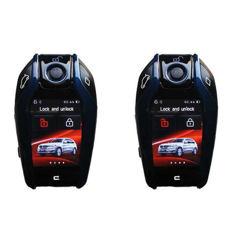 2 x Universal Smart Key LCD Shell for Push To Start Vehicles - BMW - GM - FORD - KIA - and more! (AFTERMARKET) (Pack of 2) - UHS Hardware