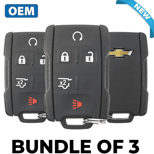 3 X 2015-2020 Chevrolet / 5-Button Keyless Entry Remote Pn: 13580081/ M3N32337100 (Bundle Of 3)